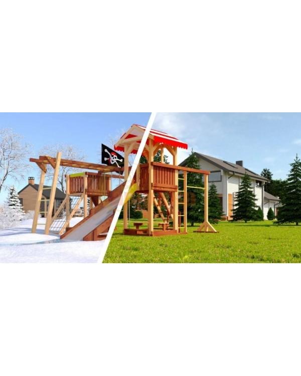 Детская спортивная площадка для дачи Савушка 4 Cезона 8