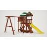 Детская спортивная площадка для дачи Савушка Мастер 1 Махагон 4 сезона
