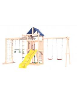 Игровой комплекс National Tree Company Fun Land с сеткой, рукоходом и качелями лодочка ДНПМ-5