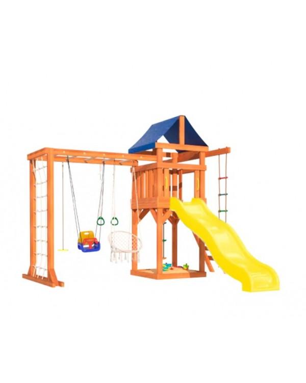 Игровой комплекс National Tree Company с рукоходом подвесным креслом и качелями ДКПМ-11