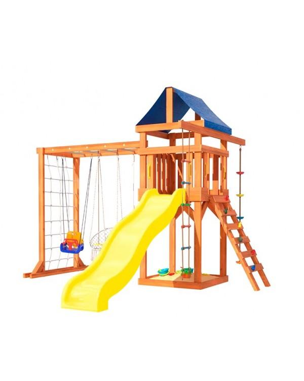 Игровой комплекс National Tree Company с рукоходом подвесным креслом и качелями ДКПМ-11