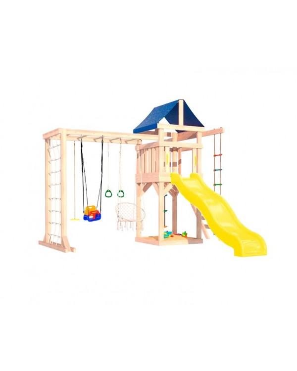 Игровой комплекс National Tree Company с рукоходом подвесным креслом и качелями ДКПМ-12