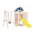 Игровой комплекс National Tree Company со стенкой для лазания качелями и плетенным креслом ДНПМ-10