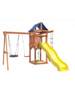 Игровой комплекс National Tree Company с качелями лодочка и гнездом 60 IgroWoods ДП-3