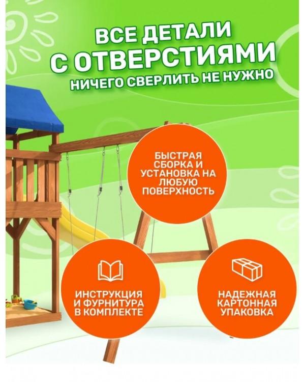 Игровой комплекс National Tree Company с зелеными качелями гнездо Свиби IgroWoods ДП-4