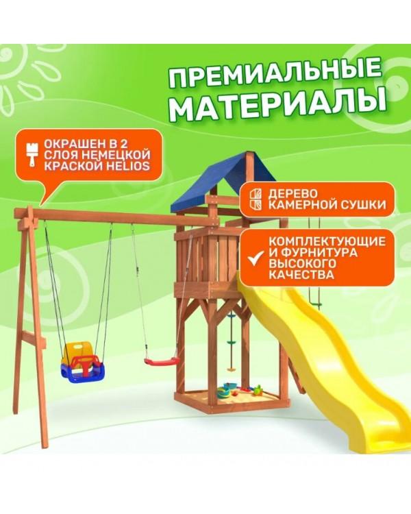 Игровой комплекс National Tree Company с качелями лодочка и качелями 3 в 1 IgroWoods ДП-5