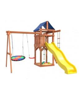 Игровой комплекс National Tree Company с качелями лодочка и гнездом Свиби IgroWoods ДП-8