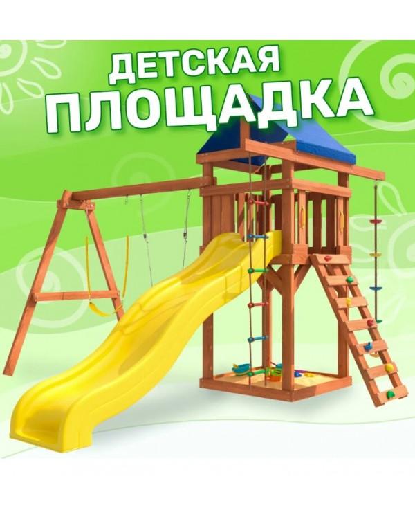 Игровой комплекс National Tree Company с гибкими качелями и лодочкой IgroWoods ДП-11