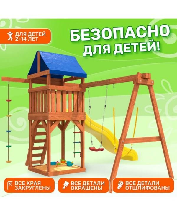 Игровой комплекс National Tree Company с гибкими качелями и лодочкой IgroWoods ДП-11