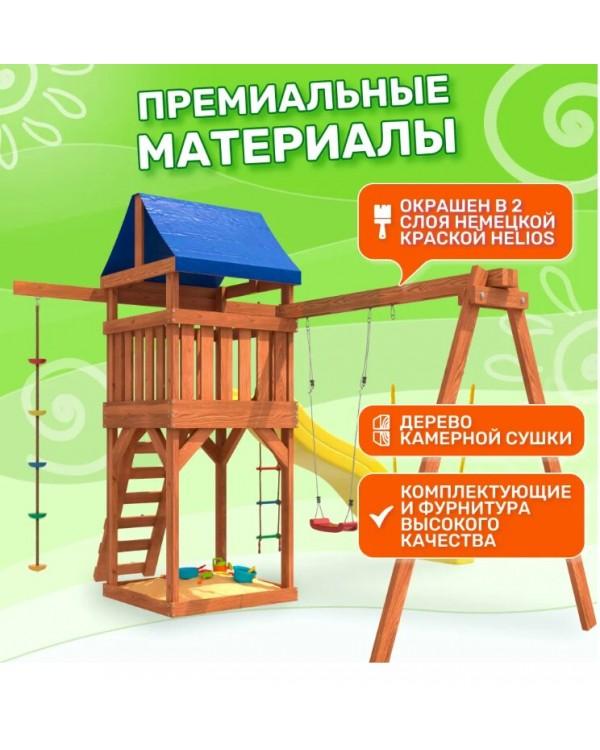 Игровой комплекс National Tree Company с гибкими качелями и лодочкой IgroWoods ДП-11