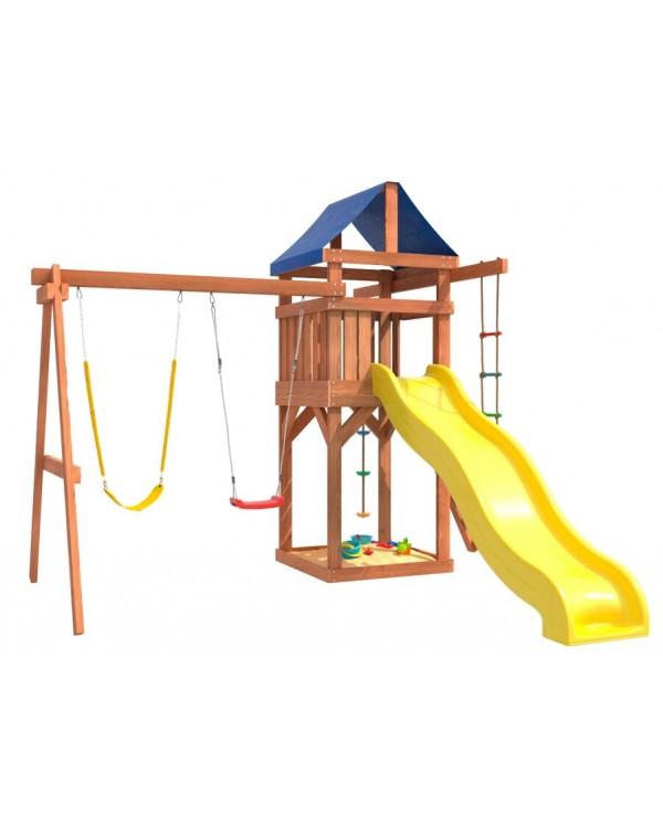 Игровой комплекс National Tree Company с гибкими качелями и лодочкой IgroWoods ДП-11