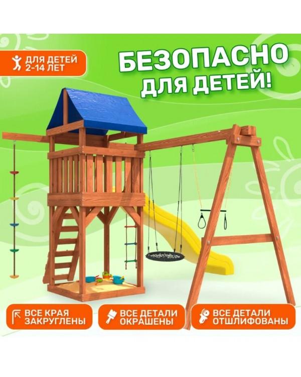 Игровой комплекс National Tree Company с трапецией и качелями гнездо 60 IgroWoods ДП-14