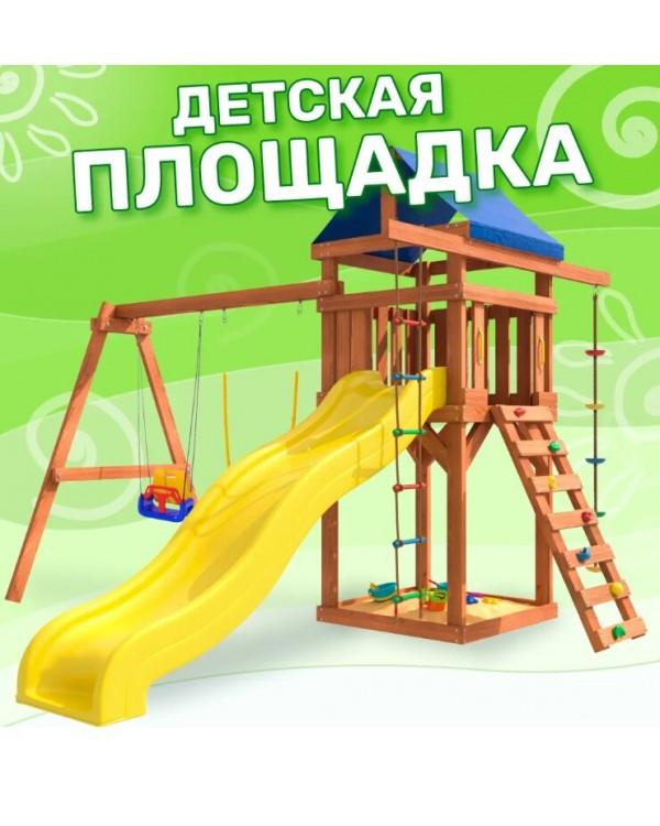 Игровой комплекс National Tree Company с качелями 3 в 1 и гибкими подвесными IgroWoods ДП-15
