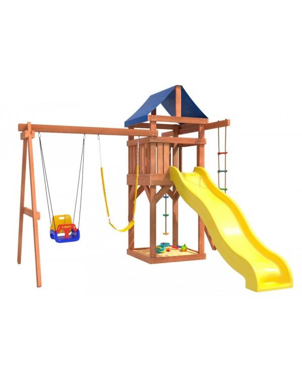 Игровой комплекс National Tree Company с качелями 3 в 1 и гибкими подвесными IgroWoods ДП-15