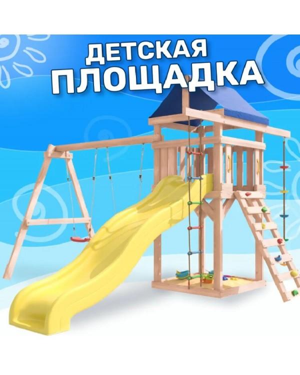 Игровой комплекс National Tree Company с качелями лодочка IgroWoods ДНП-1 (не окрашен)