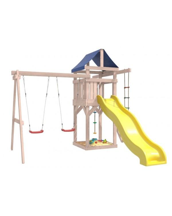Игровой комплекс National Tree Company с качелями лодочка IgroWoods ДНП-1 (не окрашен)