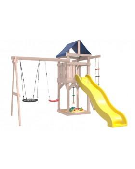 Игровой комплекс National Tree Company с качелями лодочка и гнездом IgroWoods ДНП-3