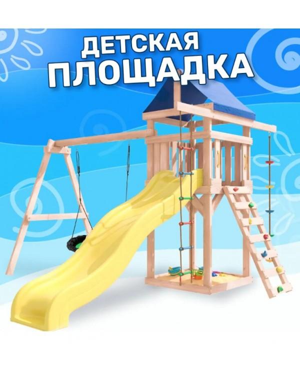Игровой комплекс National Tree Company с зелеными качелями гнездо Свиби IgroWoods ДНП-4