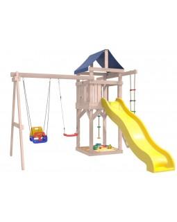 Игровой комплекс National Tree Company с качелями лодочка и 3 в 1 IgroWoods ДНП-5