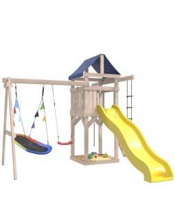 Игровой комплекс National Tree Company с качелями лодочка и овальным гнездом IgroWoods ДНП-7