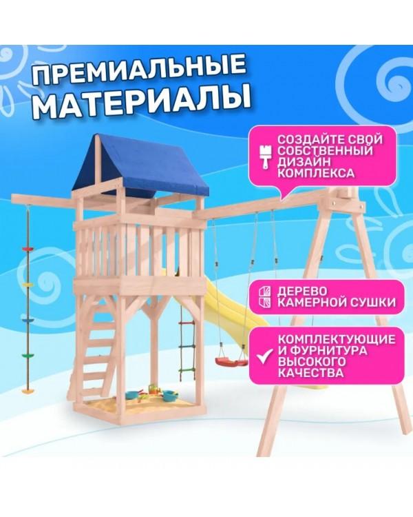 Игровой комплекс National Tree Company с качелями лодочка и гнездом Свиби IgroWoods ДНП-8