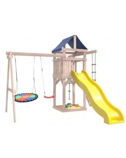Игровой комплекс National Tree Company с качелями лодочка и гнездом Свиби IgroWoods ДНП-8