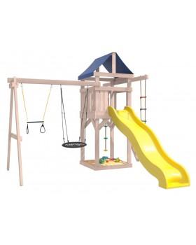 Игровой комплекс National Tree Company с трапецией и качелями гнездо IgroWoods ДНП-14