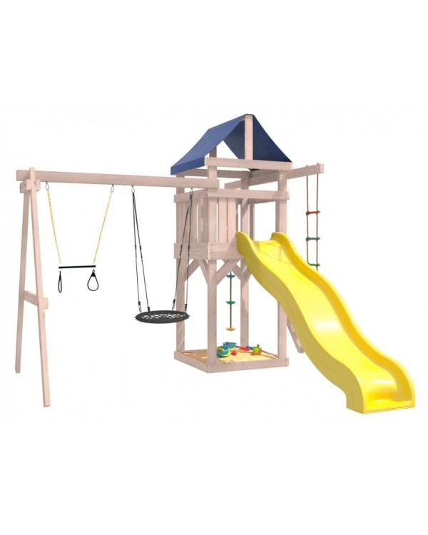 Игровой комплекс National Tree Company с трапецией и качелями гнездо IgroWoods ДНП-14