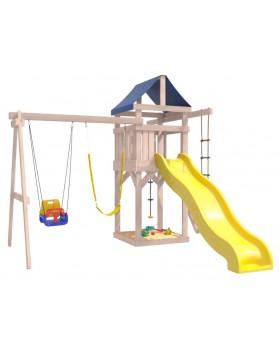 Игровой комплекс National Tree Company с качелями 3 в 1 и гибкими подвесными IgroWoods ДНП-15