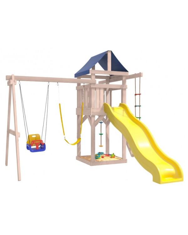 Игровой комплекс National Tree Company с качелями 3 в 1 и гибкими подвесными IgroWoods ДНП-15