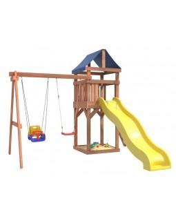 Игровой комплекс National Tree Company Классик с качелями лодочка и 3в1 IgroWoods ДКП-5