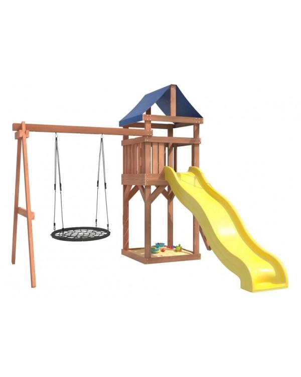 Игровой комплекс National Tree Company Классик с качелями гнездо 100см IgroWoods ДКП-12