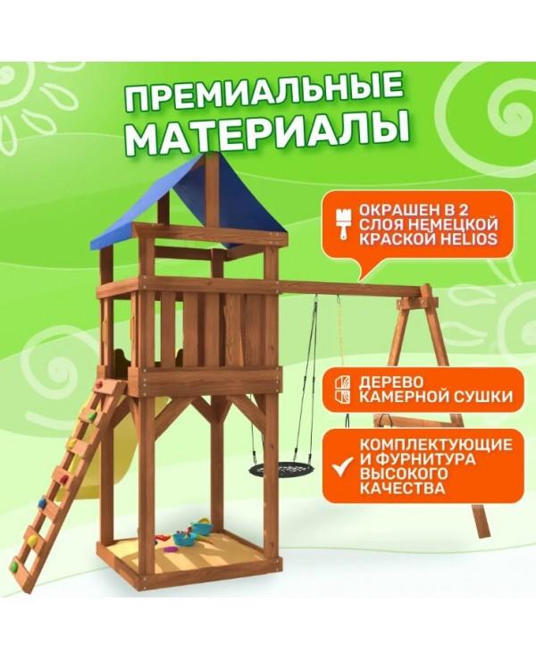 Игровой комплекс National Tree Company Классик с трапецией и качелями гнездо 60см IgroWoods ДКП-14