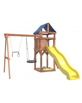Игровой комплекс National Tree Company Классик с трапецией и качелями гнездо 60см IgroWoods ДКП-14