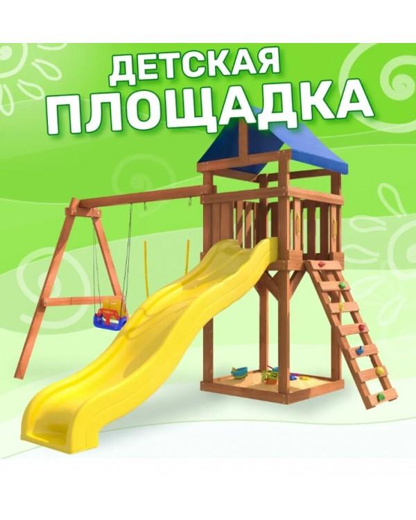 Игровой комплекс National Tree Company Классик с качелями 3в1 и гибкими подвесными ДКП-15
