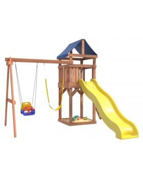 Игровой комплекс National Tree Company Классик с качелями 3в1 и гибкими подвесными ДКП-15