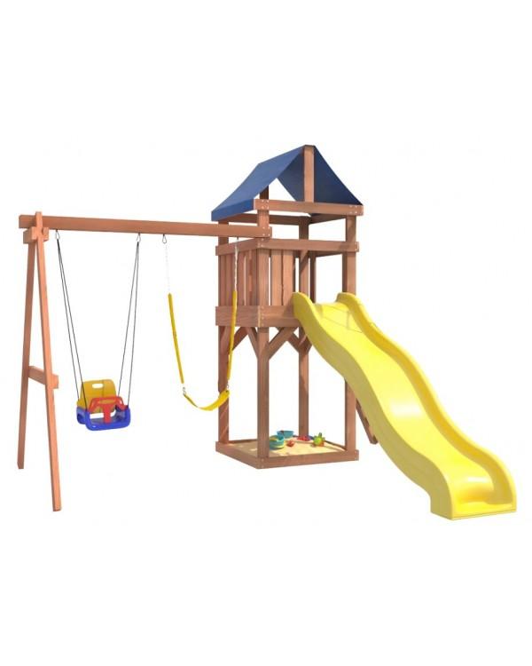 Игровой комплекс National Tree Company Классик с качелями 3в1 и гибкими подвесными ДКП-15