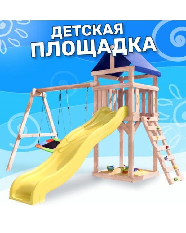 Игровой комплекс National Tree Company с качелями лодочка и прямоугольным гнездом IgroWoods ДКНП-9