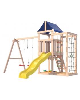 Игровой комплекс National Tree Company Fun Land с сеткой стенкой и качелями ДНПМ-6