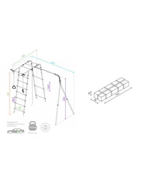 Дачный комплекс Лесная поляна 3 лодка качели Romana 103.26.05