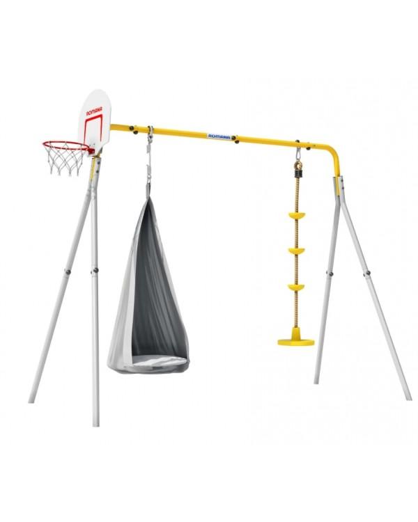 Дачный комплекс Romana Каркас для качелей-PRO комплект №5.1 серый жёлтый