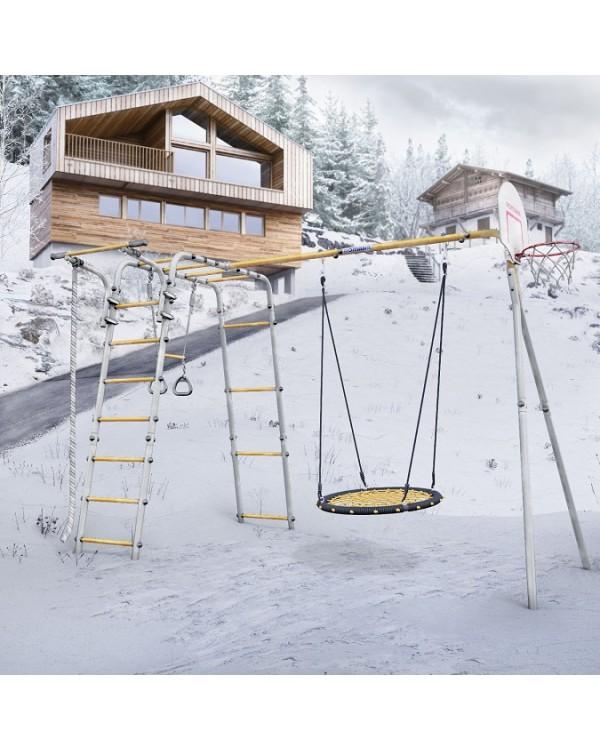 Дачный комплекс Акробат 2 сетка-гнездо 100см качели Romana 103.19.05