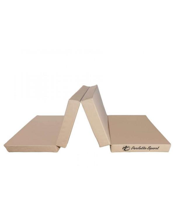 Мат № 5 100 х 200 х 10 складной 3 сложения Perfetto Sport бежевый