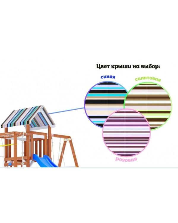 Детская площадка для дачи Савушка Тусун 8 с синей горкой