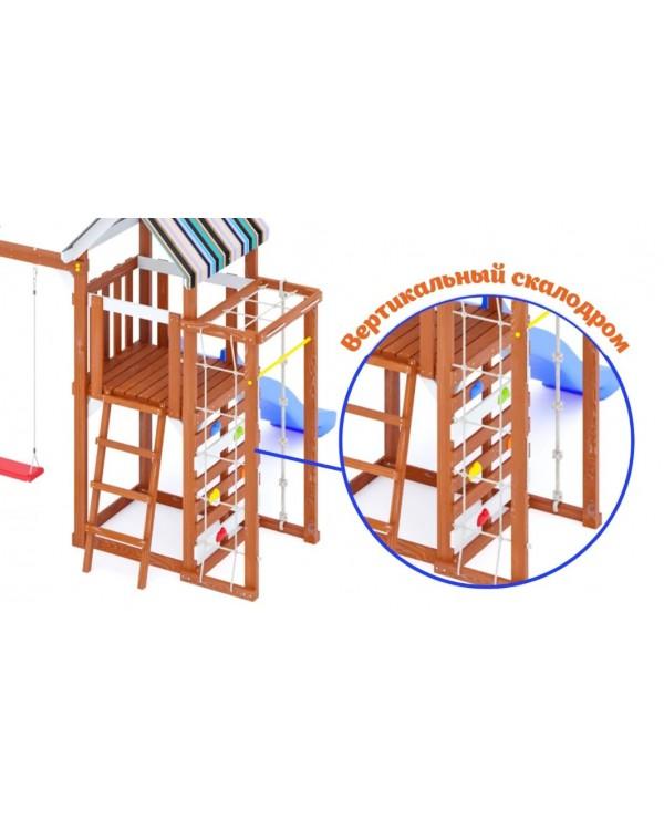Детская площадка для дачи Савушка Тусун 8 с синей горкой