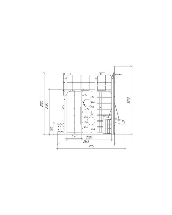 Детская площадка для дачи Савушка КУБ-2 Махагон