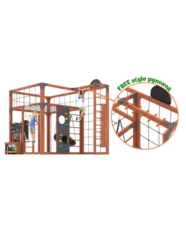 Детская площадка для дачи Савушка КУБ-2 Махагон