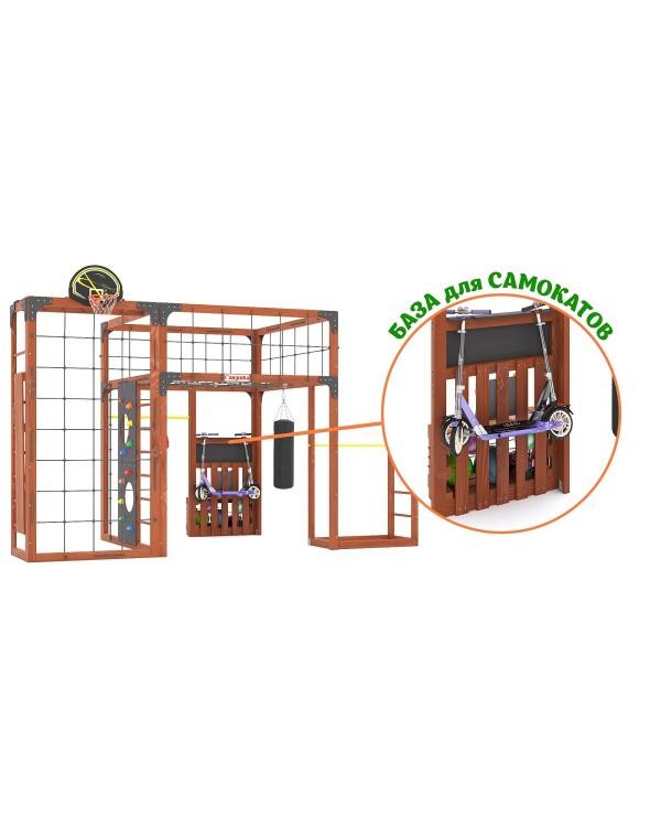Детская площадка для дачи Савушка КУБ-2 Махагон