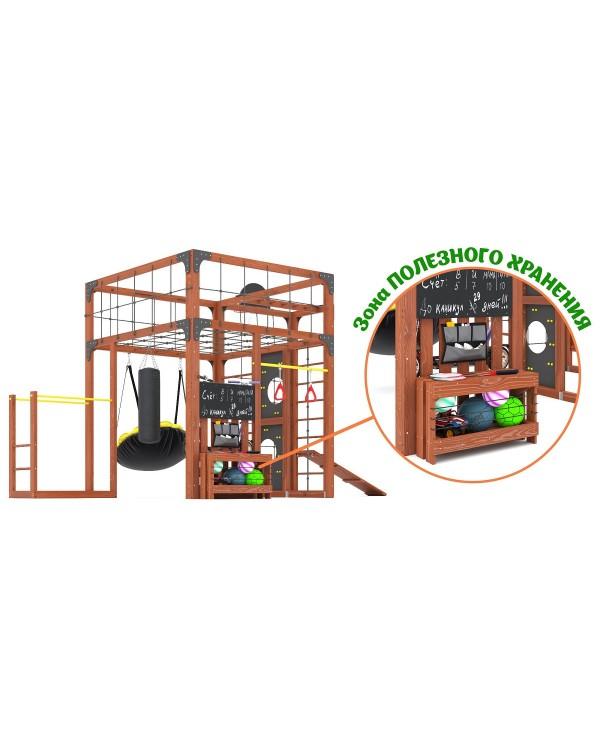 Детская площадка для дачи Савушка КУБ-2 Махагон