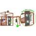 Детская площадка для дачи Савушка КУБ-4 Махагон с гамаком для йоги